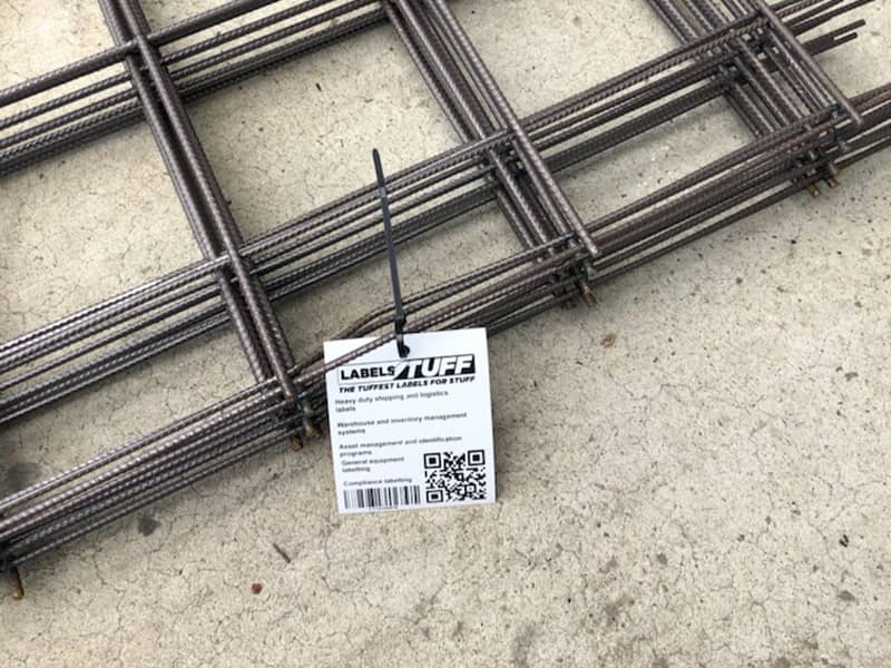 wire racking labels hard wearing
