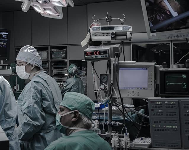 surgery room with doctors